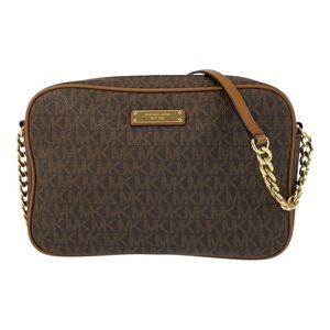 Michael Kors Brown PVC Shoulder Bag
